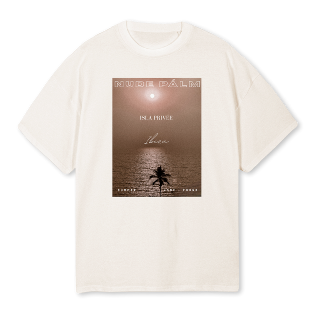 ISLAPRIVEE Vintage White Oversized Tee.