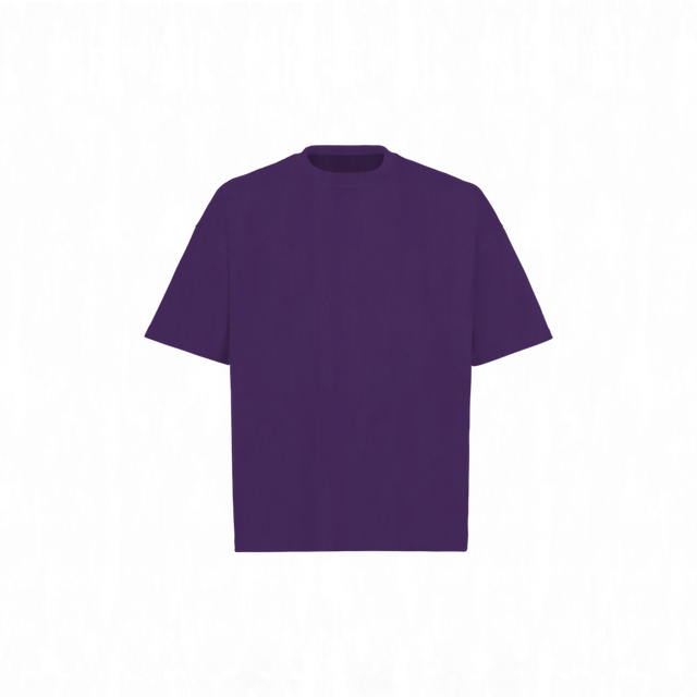 19-3628 TCX Vintage Acai Oversized Boxy Tee.