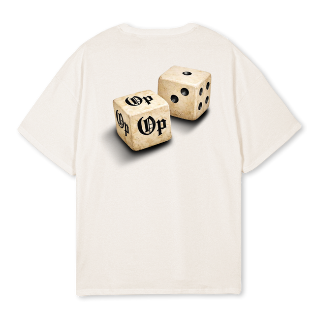 DICEOTWHITE Vintage White Oversized Tee.
