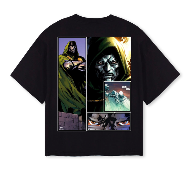 DOCTOR Black Oversized Boxy Tee.
