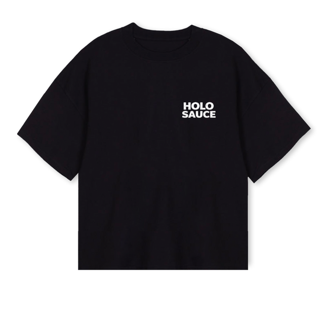 DRPO Black Oversized Boxy Tee.