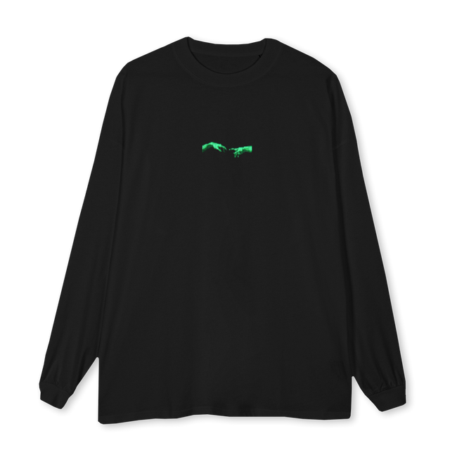 OBJECT Black Oversized LS Tee.