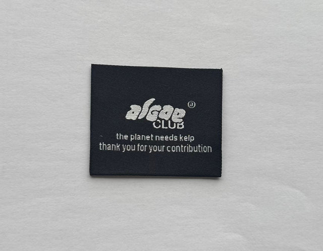 ALGAE CLUB Custom Neck Label.