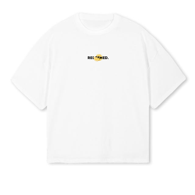 FOTSLEMONWHITE White Oversized Boxy Tee.