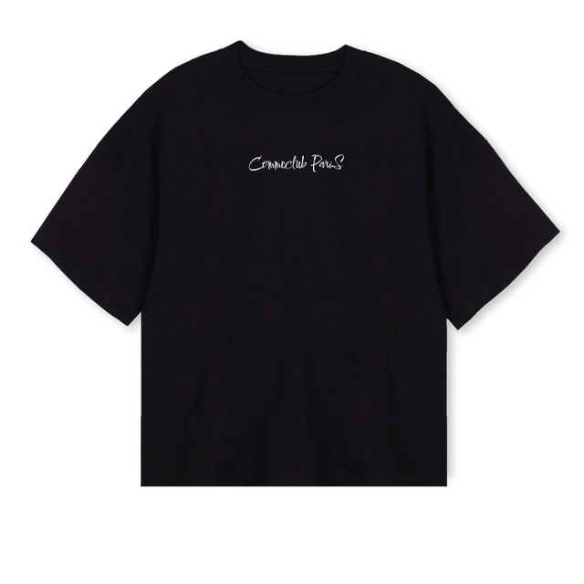 MAINCHARACTERSYNDROM Black Oversized Boxy Tee.