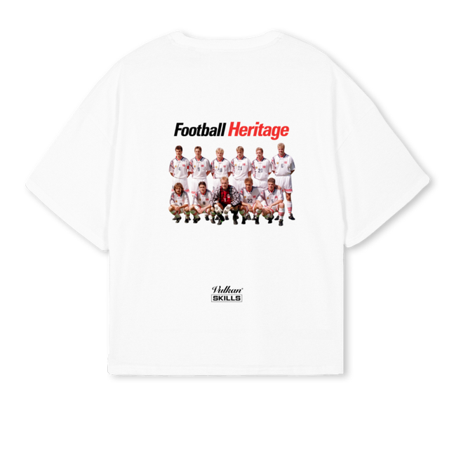SKILLSWCCOLLAB White Oversized Boxy Tee.