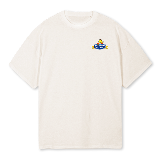 CRISPS Vintage White Oversized Tee.