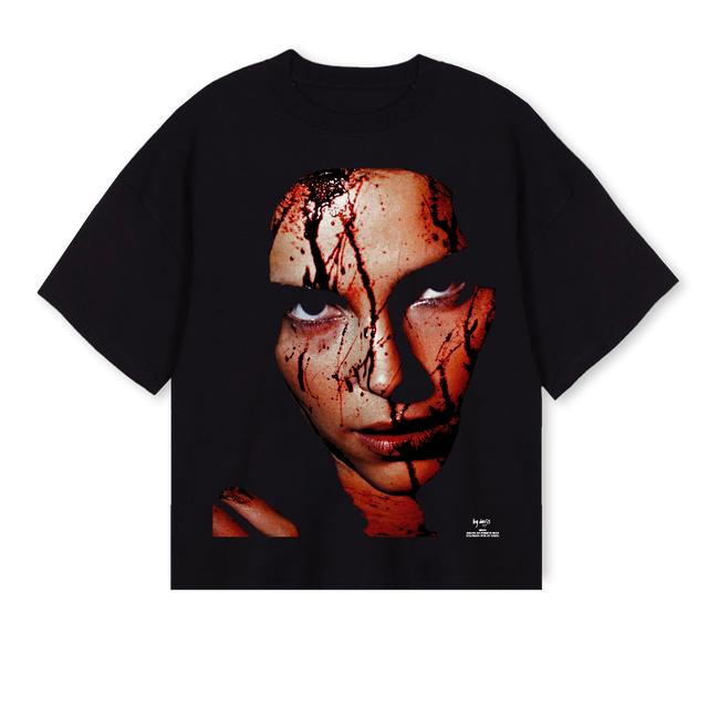NIKKI Black Oversized Boxy Tee.