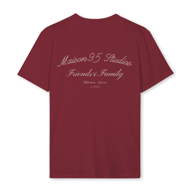 SHOKE Burgundy Regular Tee.