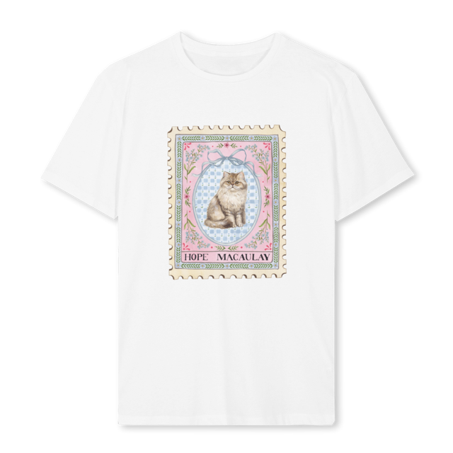PERSIANCAT White Regular Tee.