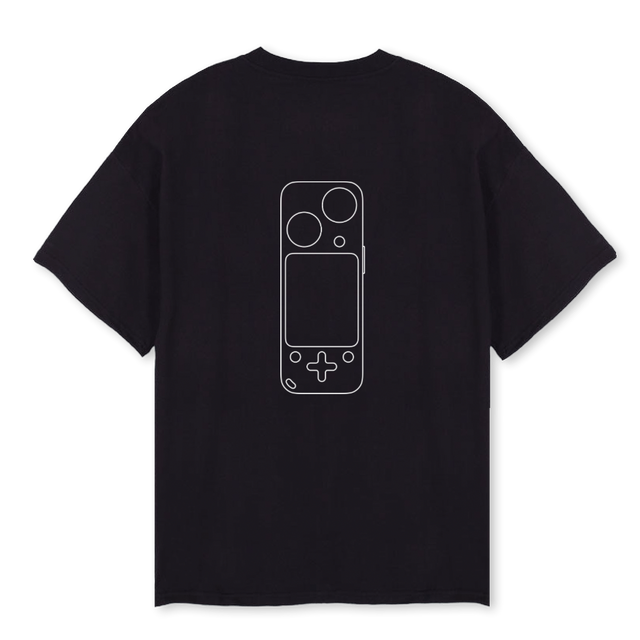 CINEGEARTEEM Black Oversized Tee.
