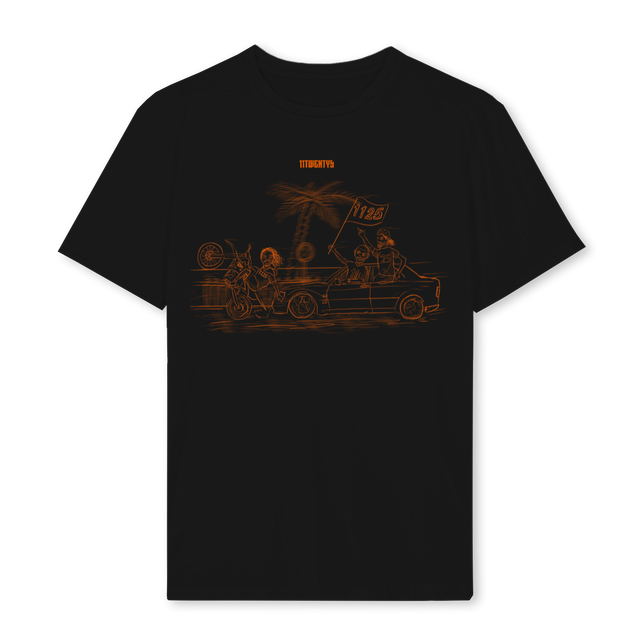 DROPONE Black Regular Tee.