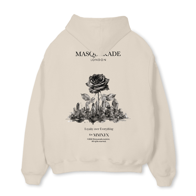 LOYALTY RSE Natural Oversized Hoodie.