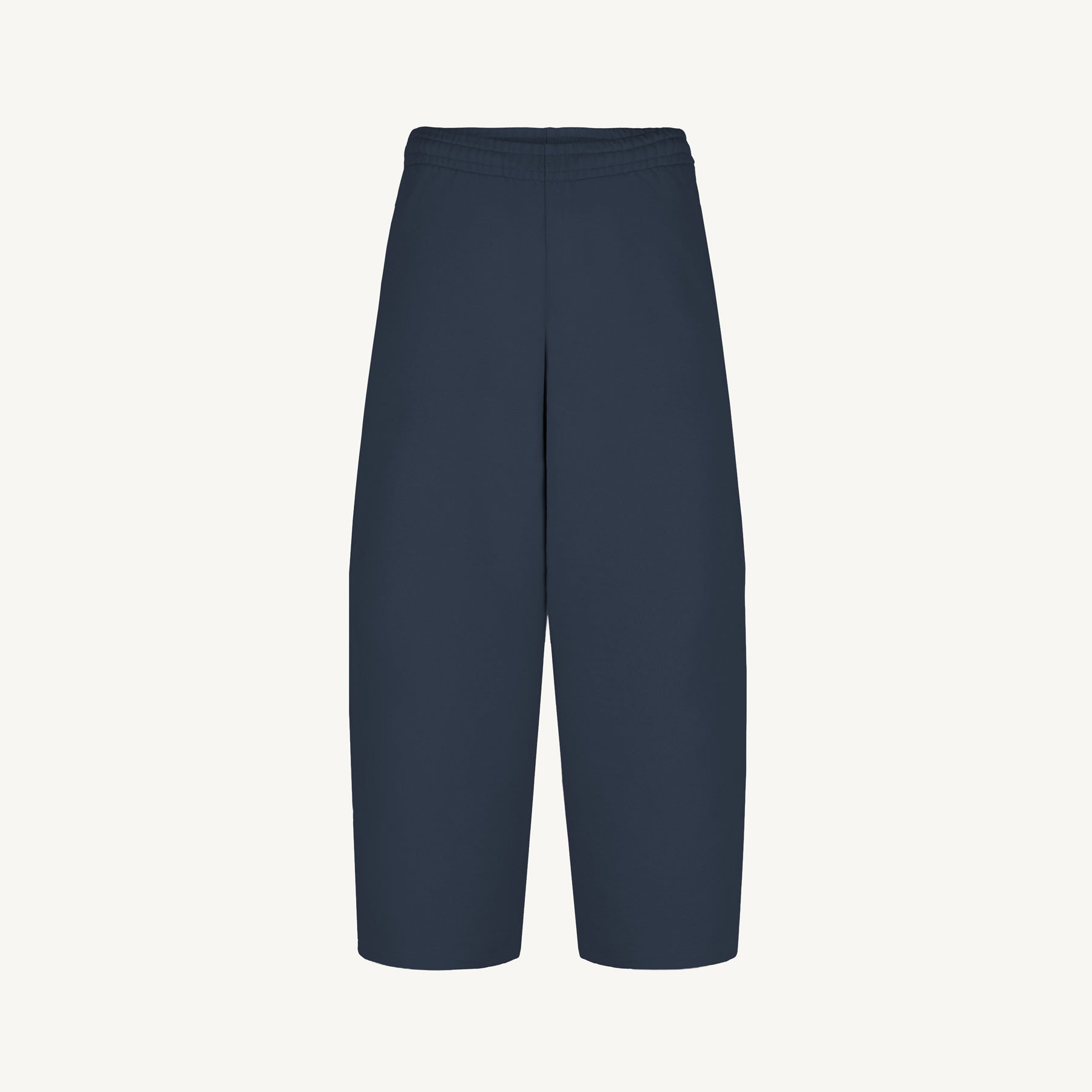 Navy Blue Straight-Leg Baggy Sweatpants. – WATC STUDIO