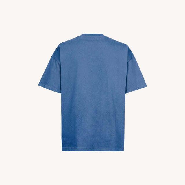 18-4051 TCX Vintage Strong Blue Oversized Tee.