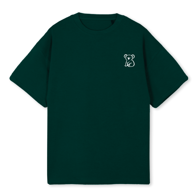 KOALA BLURRY VERD Wild Green Oversized Tee.