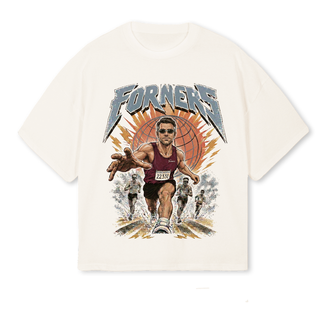RUNNE Vintage White Oversized Boxy Tee.
