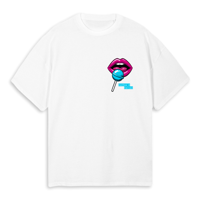 LOLLIPOPT White Oversized Tee.