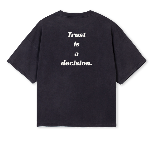 WTOSBTFT Vintage Black Oversized Boxy Tee.