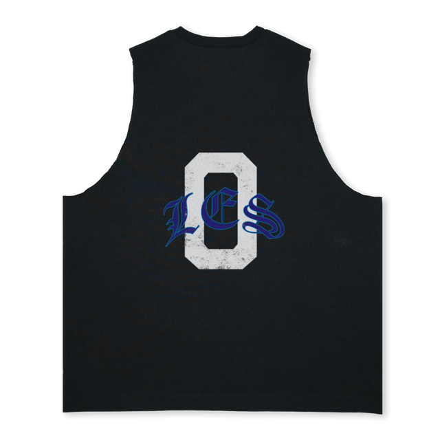 QWE Deep Black Oversized Vest.