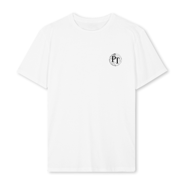 BUILD WHAT ENDURES White Regular Tee.