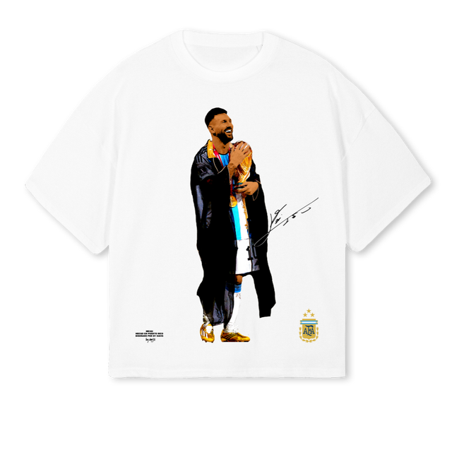 AFA White Oversized Boxy Tee.