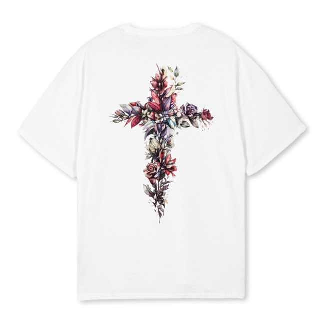 ZARAQNO White Oversized Tee.