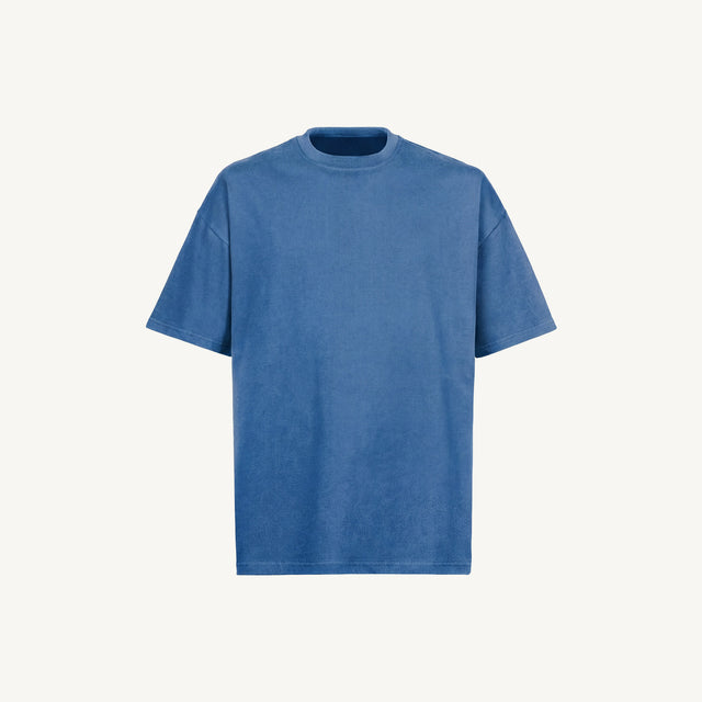 18-4051 TCX Vintage Strong Blue Oversized Tee.