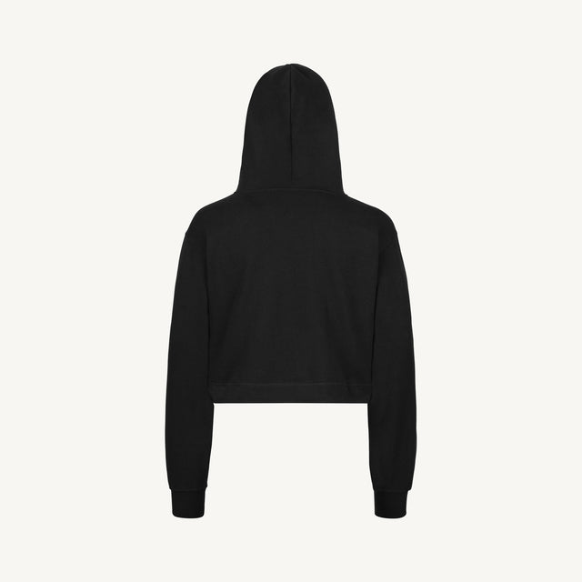 Black Cropped Hoodie.