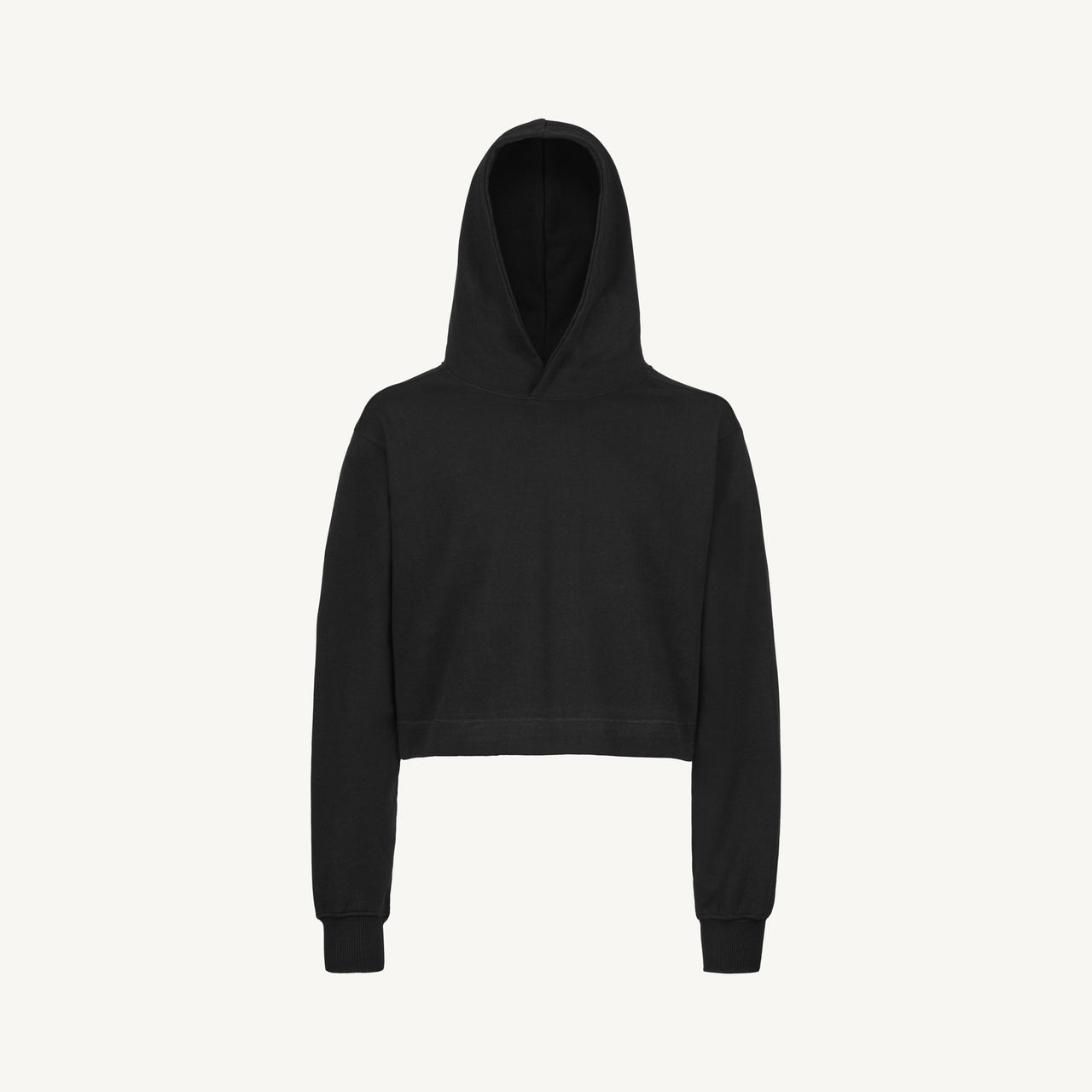 Icon Crop Hoodie - Black main image 0