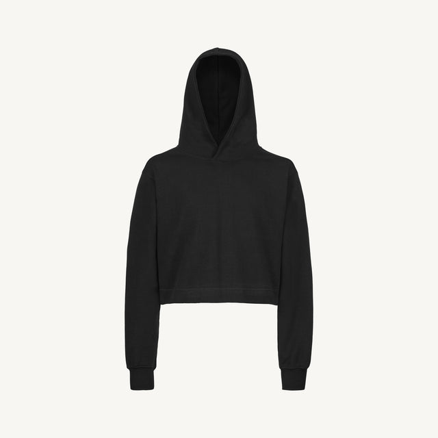 Black Cropped Hoodie Mockups.