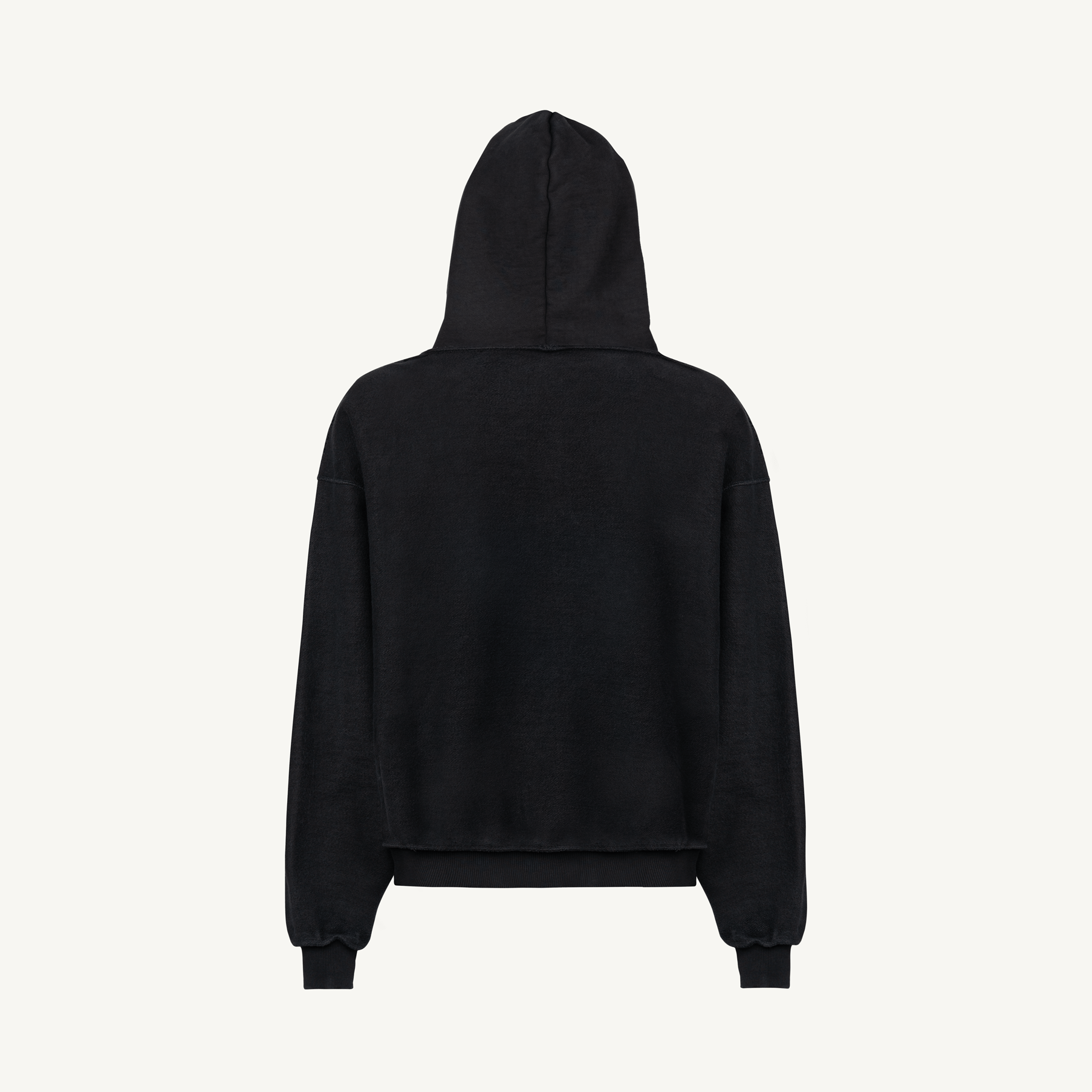 Vintage Black Ultra Heavy Reversible Oversized Zipped Hoodie Vintage Black Ultra Heavy Reversible Oversized Zipped Hoodie