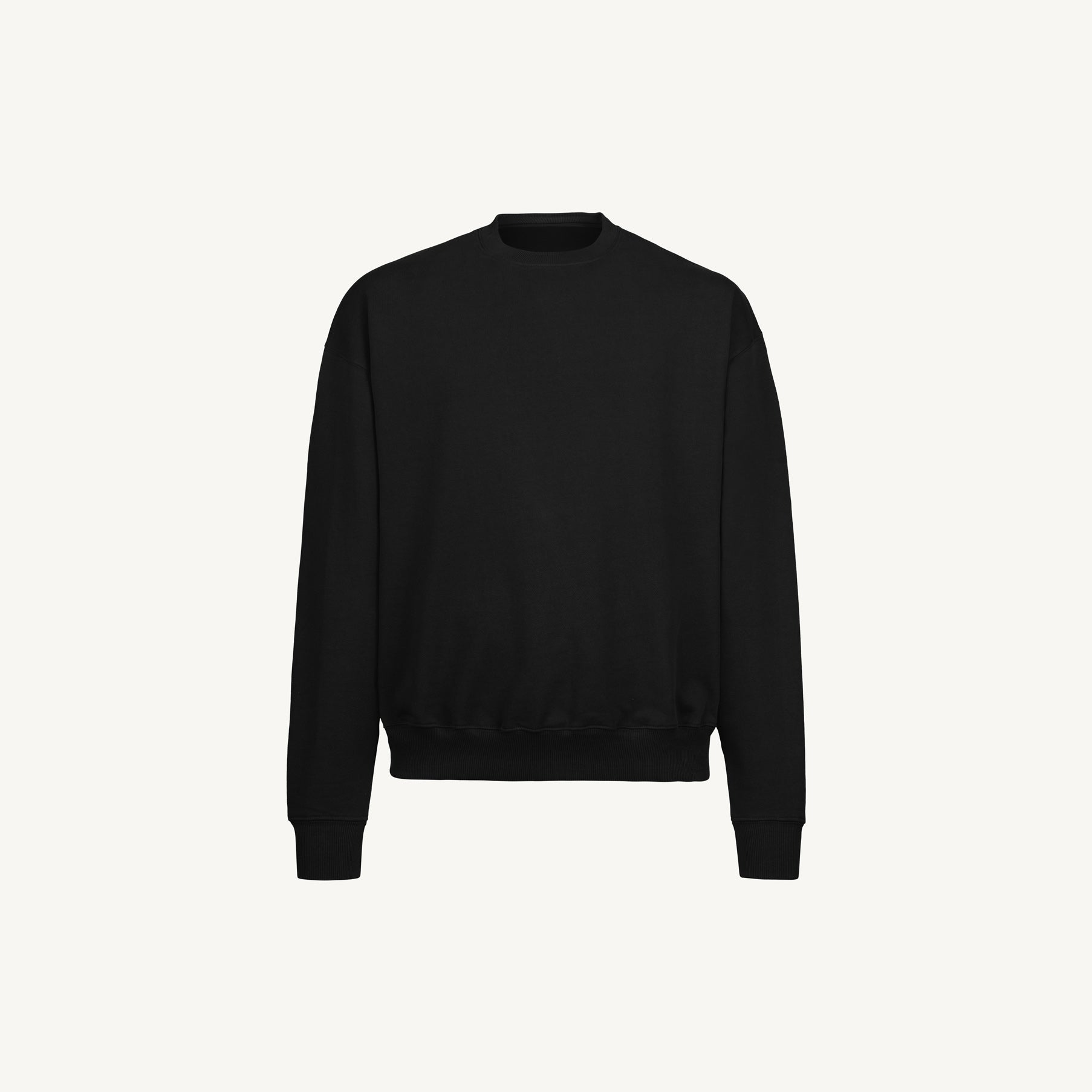 Fashion black sweatshirt oversized