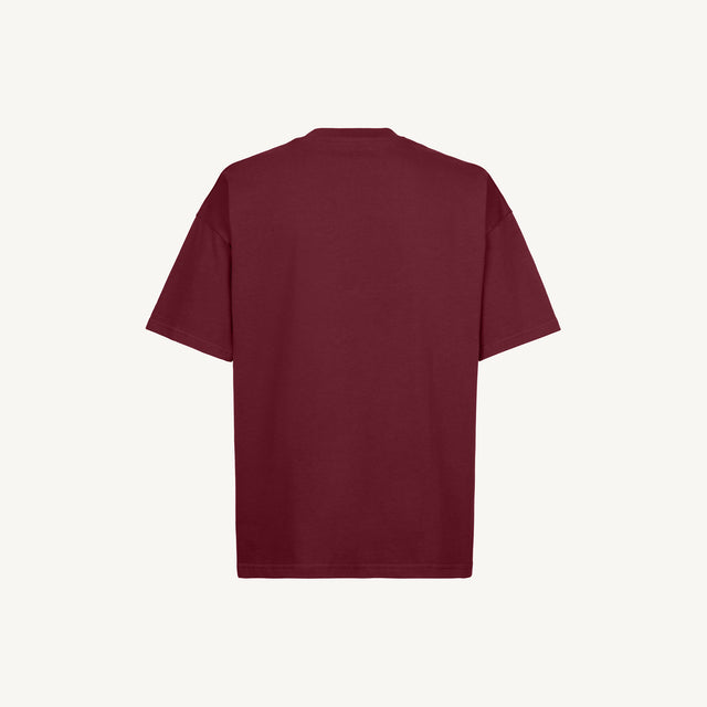 Burgundy Oversized Tee.