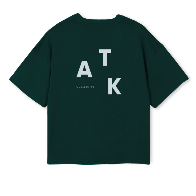WILDGREENBLUE Wild Green Oversized Boxy Tee.