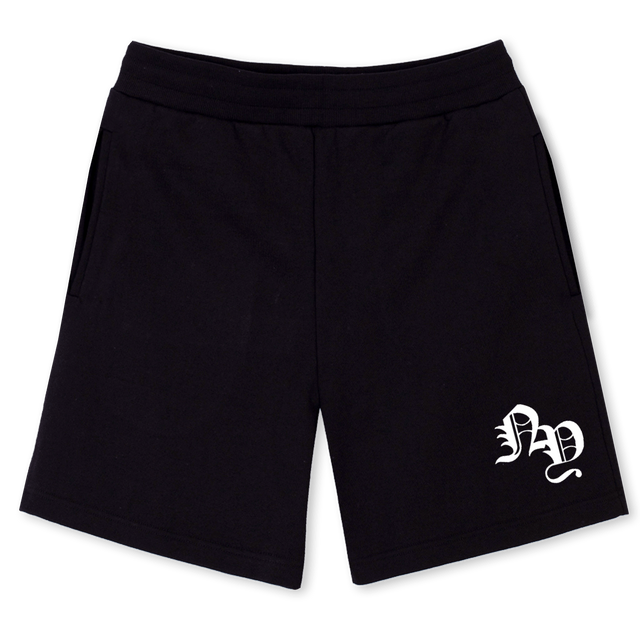AAAAA Black Relaxed Sweatshorts.