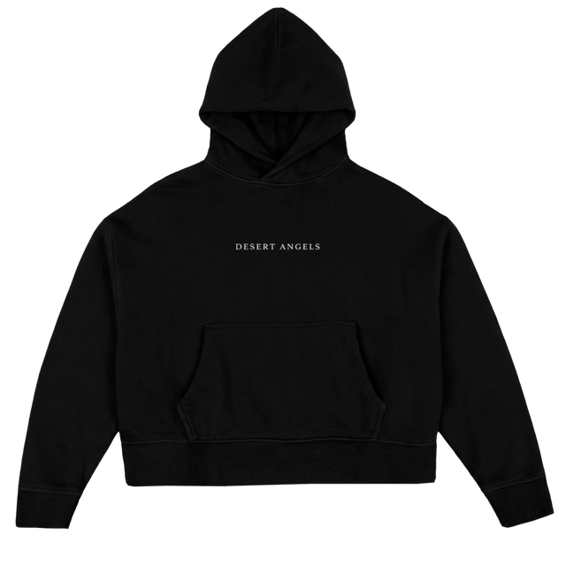JAELY Black Oversized Boxy Hoodie.