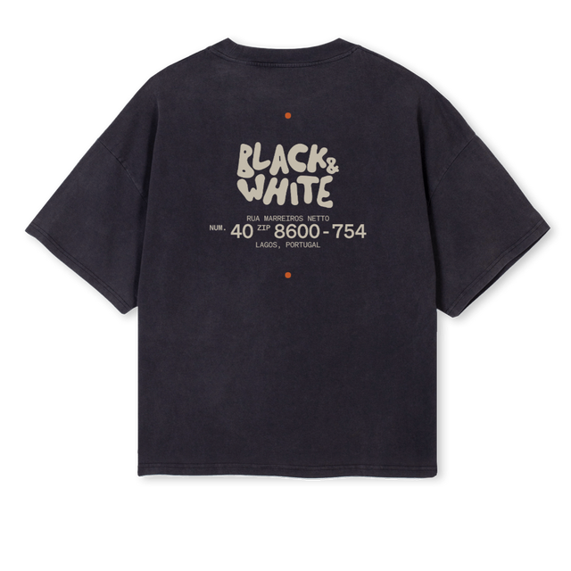 BLAC Vintage Black Oversized Boxy Tee.