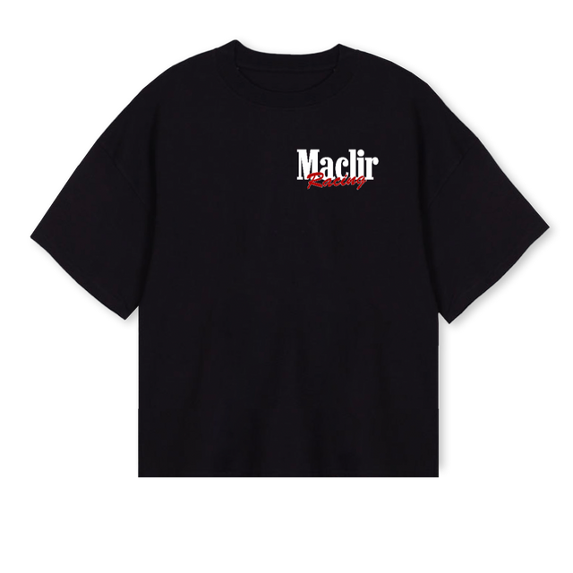 MRACING Black Oversized Boxy Tee.