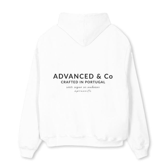 HOODIESAMPL White Oversized Hoodie.