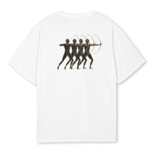 ARCHERS White Oversized Tee.