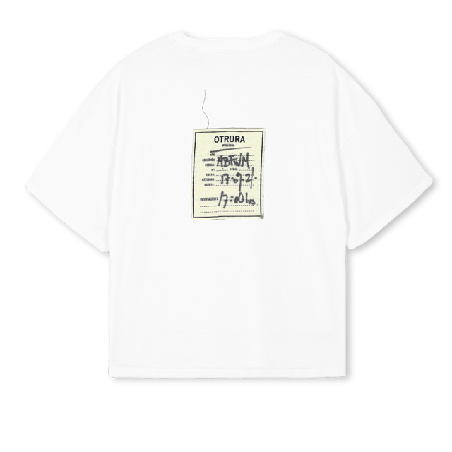 MBF White Oversized Boxy Tee.