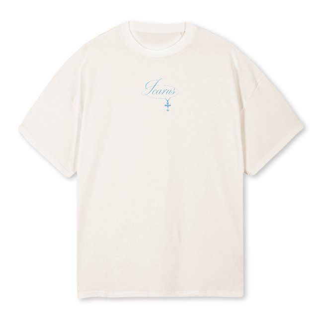 FRAPES  Vintage White Oversized Tee.