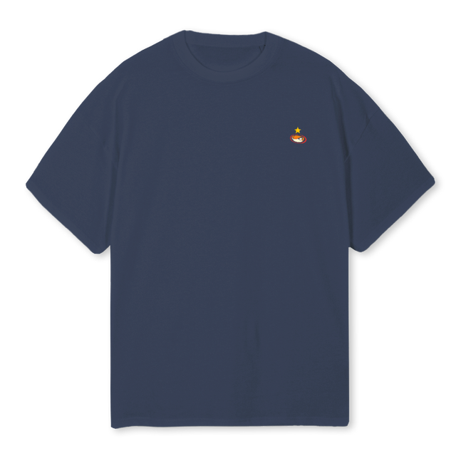DROP ESPAÑ Navy Blue Oversized Tee.