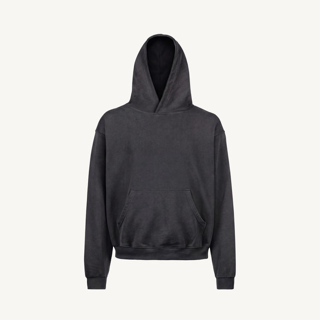 19-4006 TCX Vintage Caviar Oversized Hoodie.