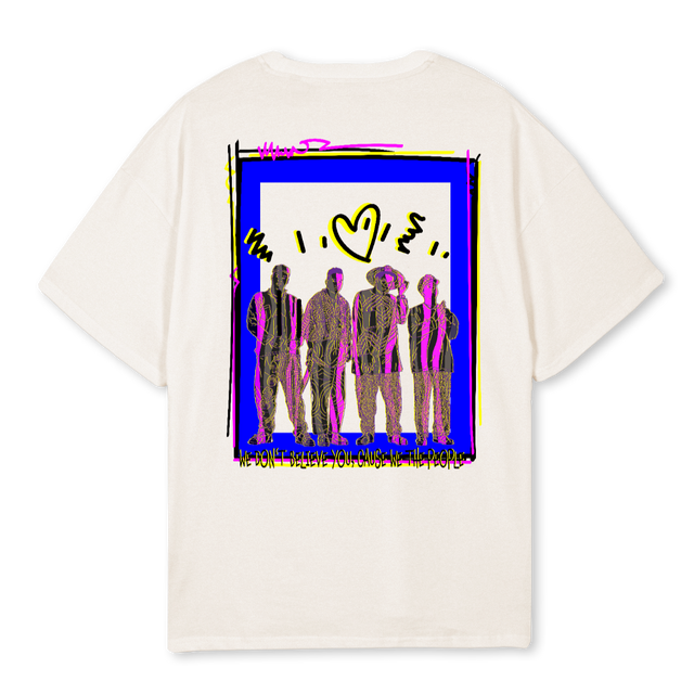 ADWLOVELYOS Vintage White Oversized Tee.