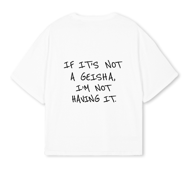 HAKONEHVITFINALVERSJ White Oversized Boxy Tee.