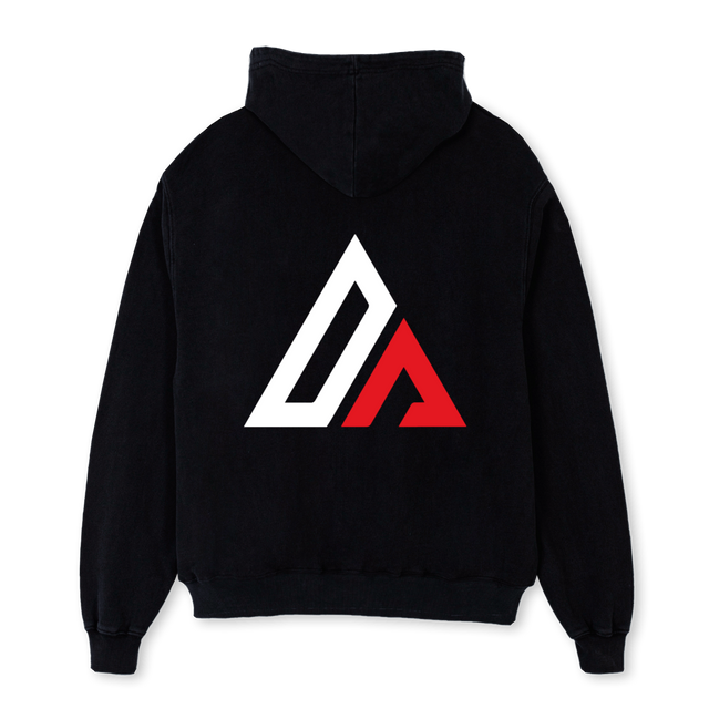 BACKLOGO Black Oversized Hoodie.