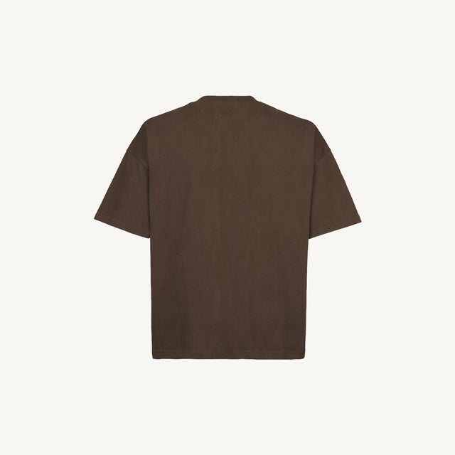 19-0814 TCX Vintage Slate Black Oversized Boxy Tee.