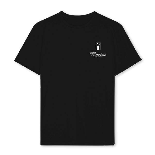 BURIED Black Regular Tee.